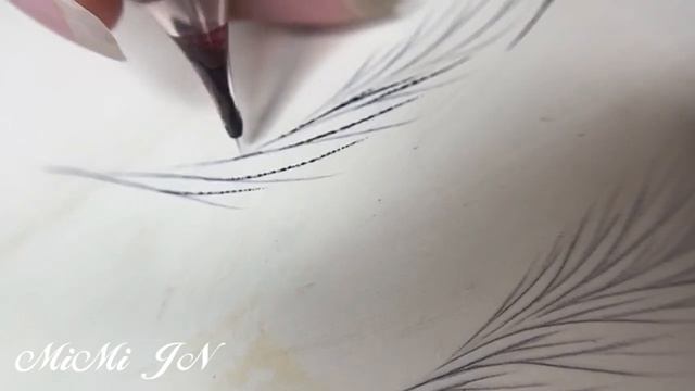 How to make shading lines/sharp lines of hairstrokes by machine