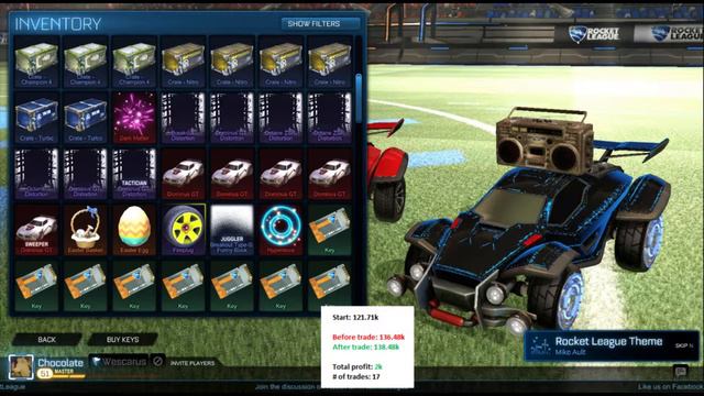 FROM 10 KEYS to 1000 KEYS I Rocket League Trading Montage - Part 7