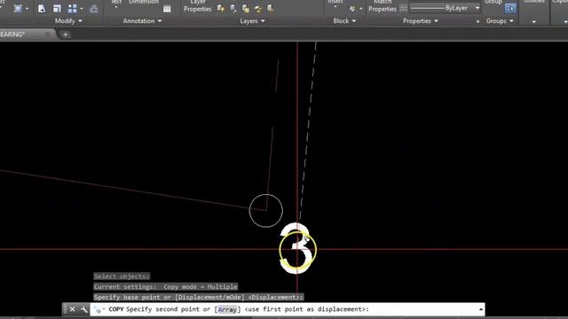 How to plot lot Bearing in AutoCAD 2022