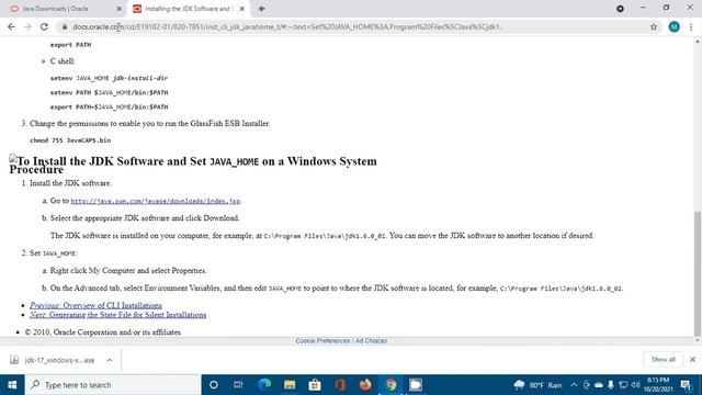 How to install JDK 17 LTS in Windows 10/11 | Set JAVA_HOME Path | JDK | Oracle JDK 17 | JAVA 17