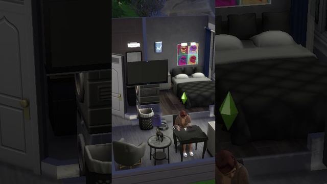 The Sims 4 life in a tiny house #shorts #thesims4
