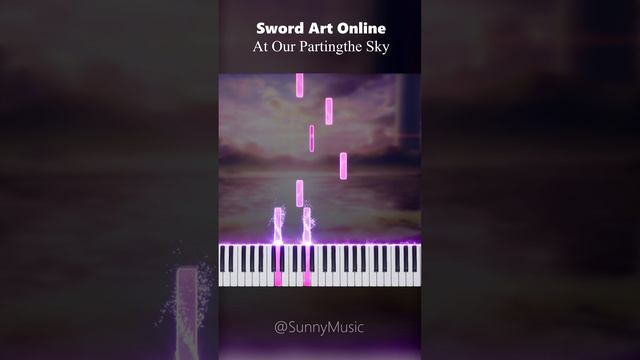 At Our Parting (Sword Art Online) 【 Music Box  SHORTS 】 SwordArtOnline #Synthesia