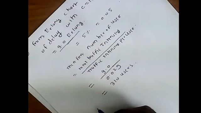 Module 1 Lecture No 7 Part 4 Numerical Based on Trunking and GOS Erlang C