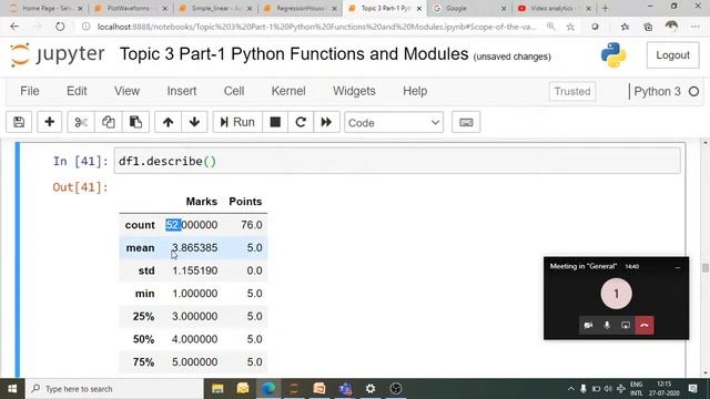 Python Programming: Functions and Modules Part-1