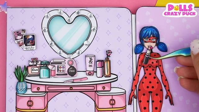 Birthday Miraculous Ladybug & Party clothes for Chloe, Rose, Alya, Juleka | DIY Paper Dolls & Craft