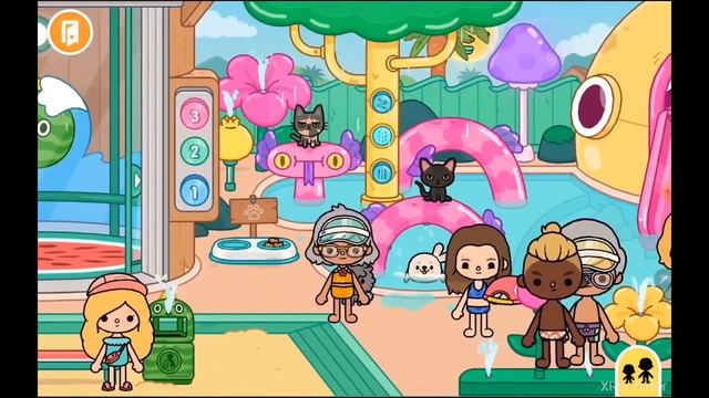 Toca boca. Ева и её семья. || 4 сезон 16 серия ||~☆ Тока бока домик(1,2) и аквапарк ☆~