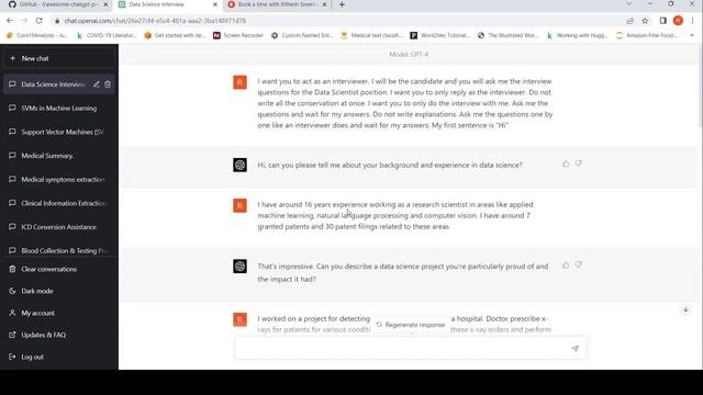 OpenAI GPT-4 vs GPT-3 Demo ChatGPT as an interview assistant to prepare for interviews