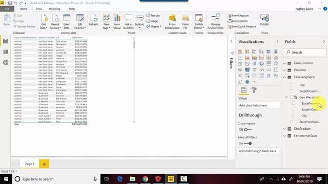 Create Hierarchy Power BI