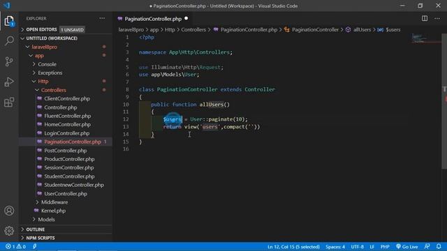 Laravel 8 Tutorial - Pagination