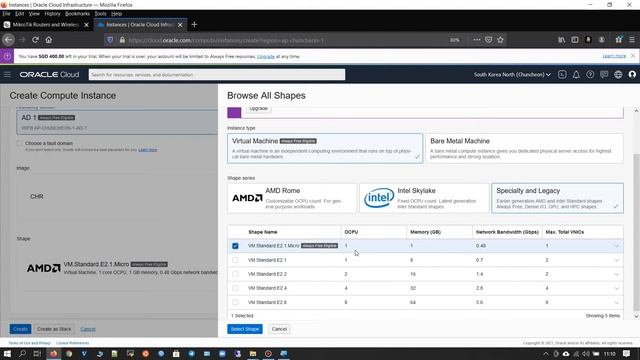 Deploy MikroTik CHR on Oracle Cloud