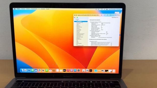 MacBook Pro 2016 core i5 16GB ssd 265GB 24548-1