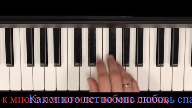 ЛЮБОВЬ НАСТАЛА «караоке» мелодия на фортепиано