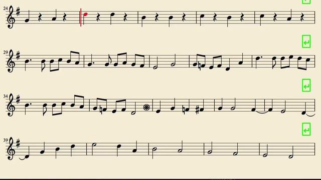 Pachelbel Canon Easy Sheet Music for Oboe and Violin
