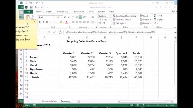 616 Updating Source Workbook with Destination file open in Excel