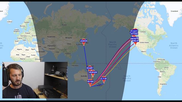 Propagation using WSPR and a EFHW Antenna