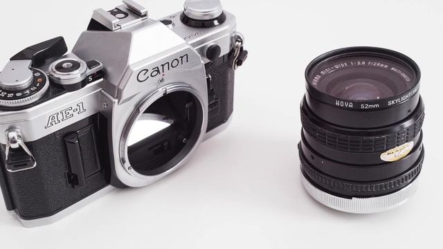 Canon AE1 35mm film camera + Sigma FD 28mm f/2.8 macro wide angle prime lens