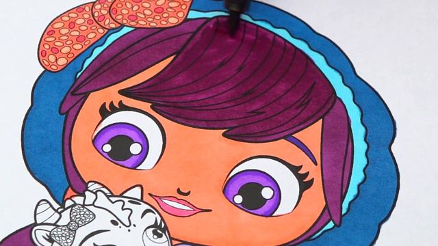 Coloring Little Charmers Lavender  Flare Coloring Page Prismacolor Markers  KiMMi THE CLOWN