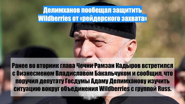Делимханов пообещал защитить Wildberries от «рейдерского захвата»