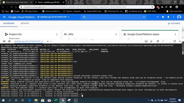 Google Cloud platform: How to complete 4rd Lab : Kubernetes Engine: Qwik Start part 2.