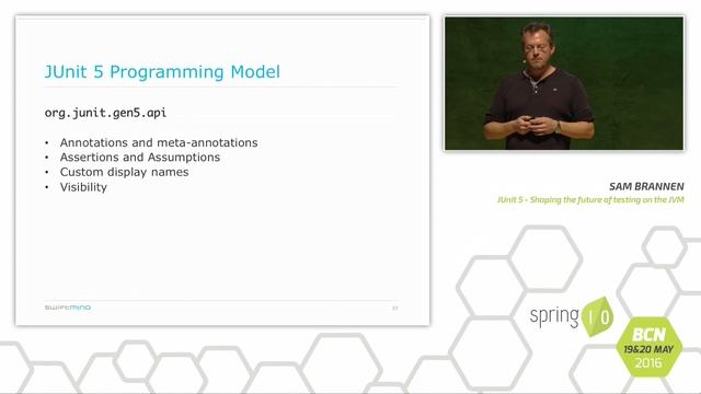 JUnit 5 - Shaping the Future of Testing on the JVM - Sam Brannen @ Spring I/O 2016
