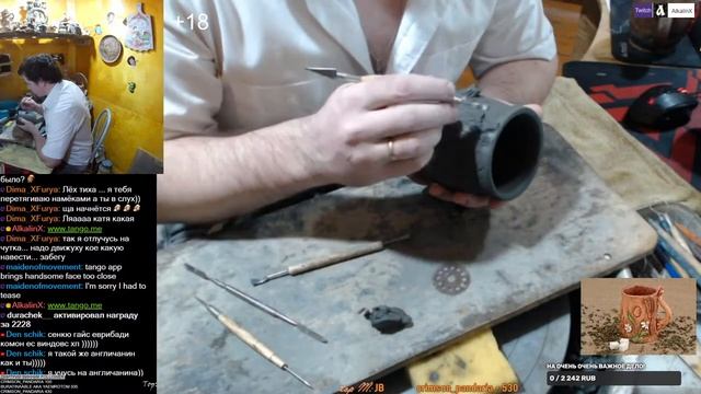 Величайшие кружки ручной работы! ЗАКАЖИ У гончара ! ! !  кружка пенек