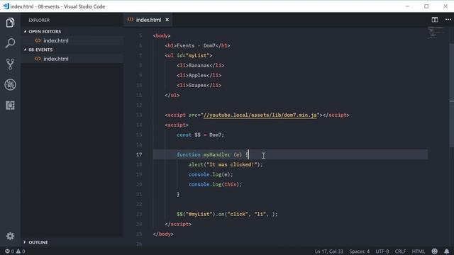 Dom7 Tutorial #8 - Events & Event Listeners
