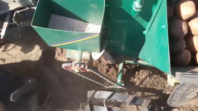 Картофелесажалка для мотоблока 2015, Potato Planter
