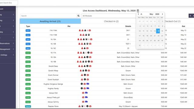 Live Access Dashboard Overview