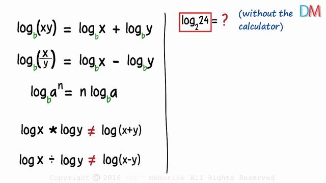 Rules of Logarithms  Dont Memorise