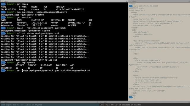 Como realizar o rollout de uma aplicação no Kubernetes