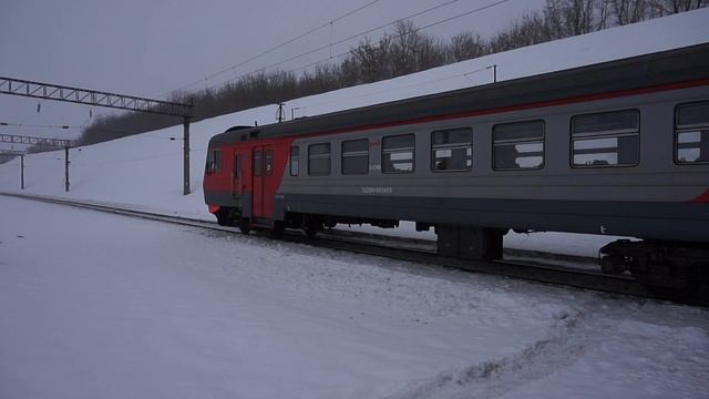 Электропоезд ЭД9М-0034. Предновогодний винегрет.