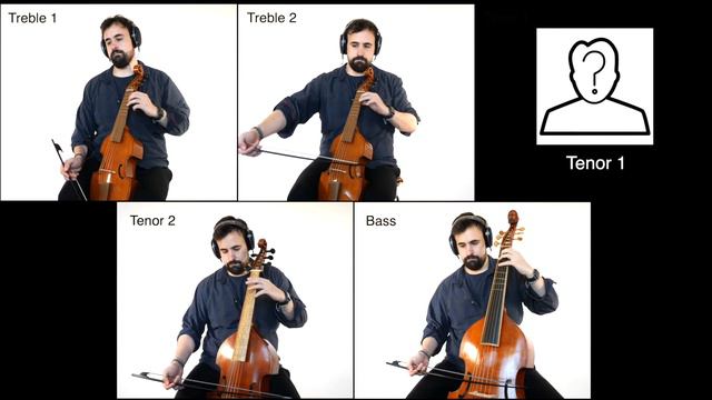 PLAY ALONG Dering Fantasia a5, no. 2 Tenor 1 part (A440Hz) | Music Minus One Sample