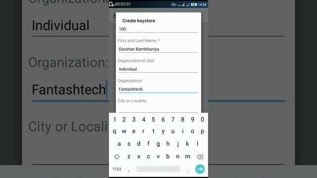 Create Release Key.jks using ADIE for you andriod Application