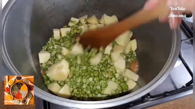 Вкус детства!!А вы любили такой суп в детстве? Potage aux petits pois