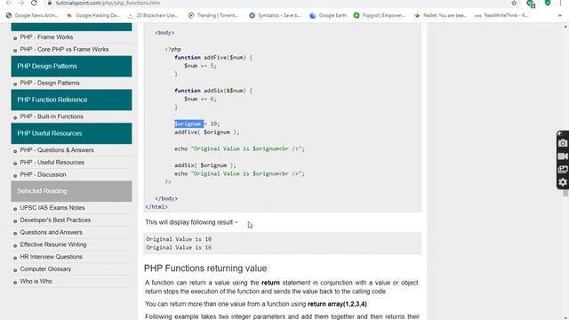 PHPFUNCTIONPART I