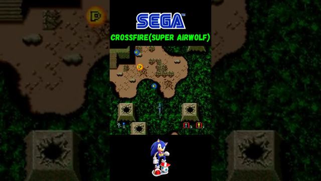 CrossFire(Super Airwolf) | Sega Mega Drive (Genesis). #shorts