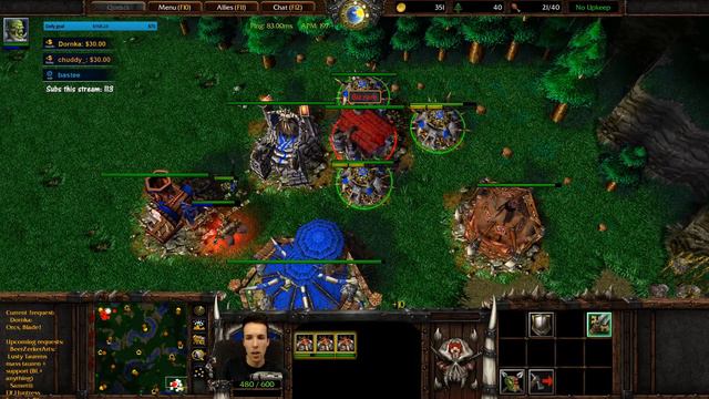 Grubby | Warcraft 3 TFT | 1.30 | ORC v ORC on Terenas Stand - Non Stop Harass