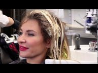 Контраст у лица за счет окрашивания, стрижка методом TAILOR CUT, создание кудрей