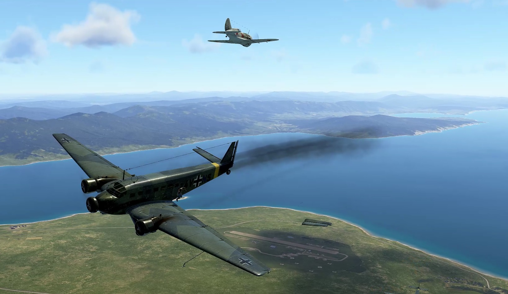 И-16, против Ju 52. Перехват транспортных самолетов.