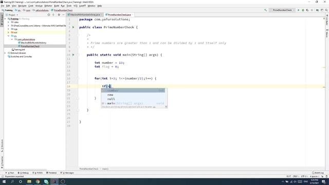 ProgramCodeAlgorithm to Check the Number is Prime or not JAVA