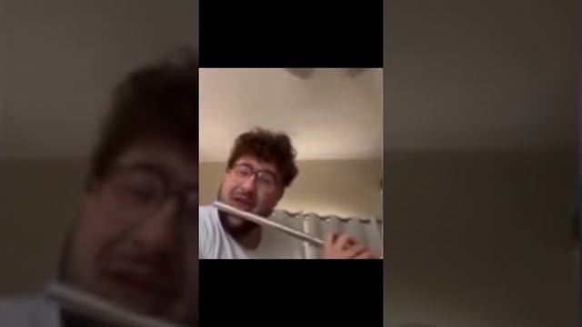 A guy plays angry birds theme music