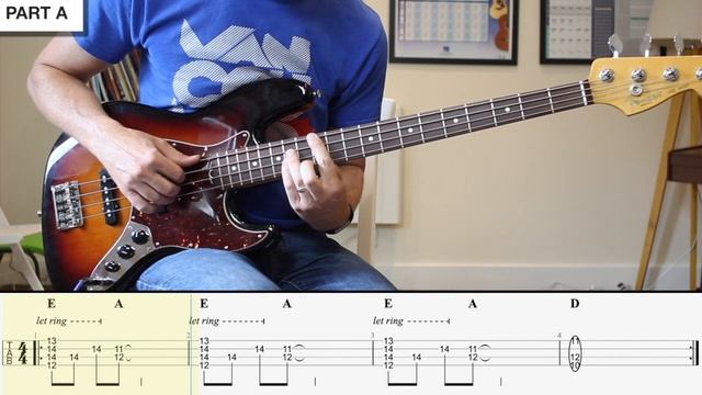 Mac Miller - Circles Bass Line (with TAB on Screen)