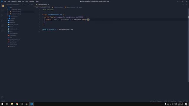 Login y Registo | Adonis JS y MongoDB