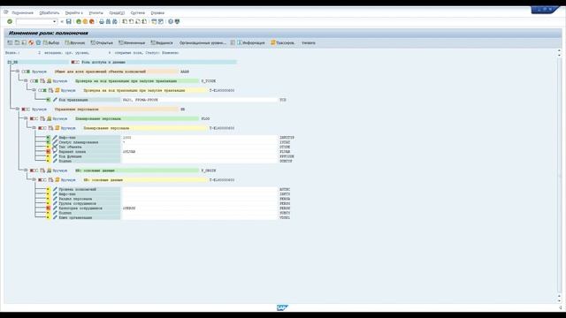 Роли доступа к данным в SAP