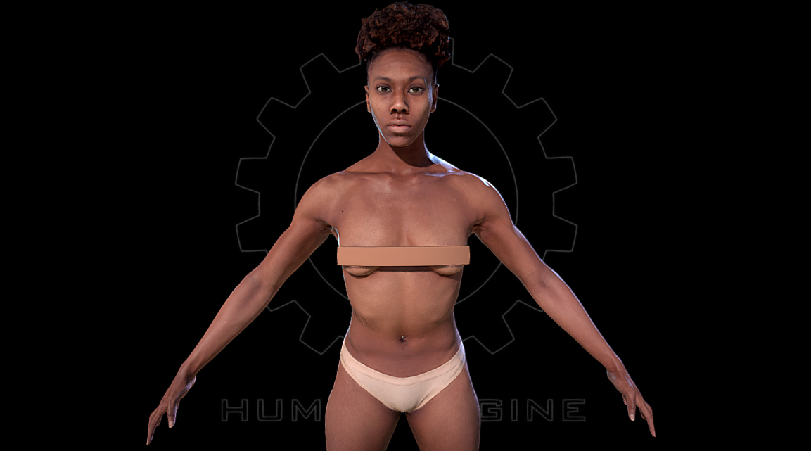 Female Scan - Tiana [RIGGED + EXPRESSIONS] в 3D от human-engine