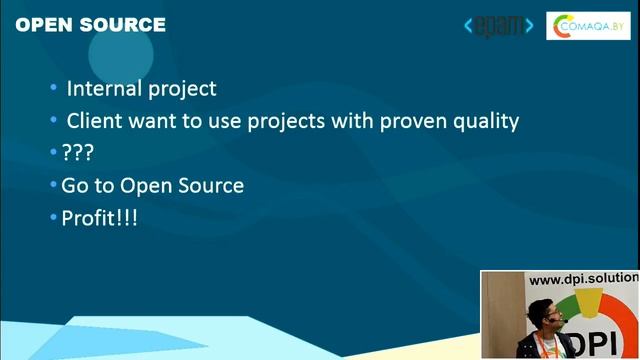Open your mind for OpenSource. Роман Иовлев. COMAQA Piter 2017