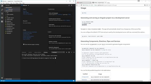 Kurs Angular dla każdego - Generowanie projektu #3