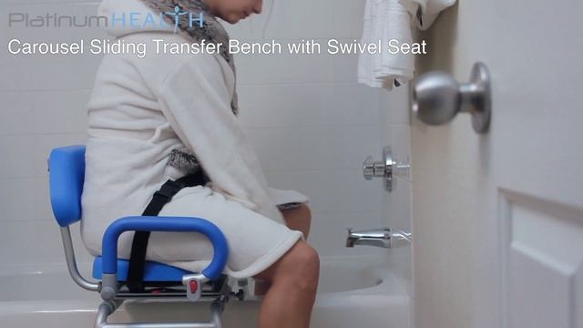 Bath Chair For Elderly - Carousel Sliding Transfer Bench with Swivel Seat 2018