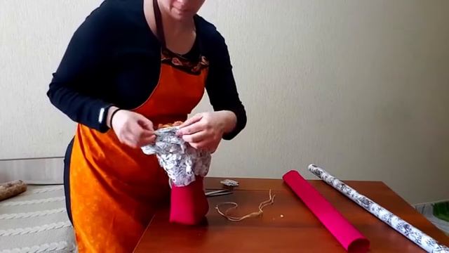 Упаковка в гофрированную бумагу