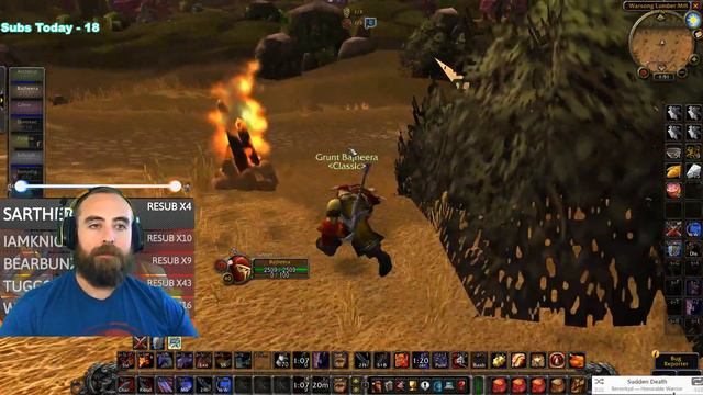 Bajheera - Arms Warrior 16-Kill WSG (Live Commentary) - Classic WoW Level 40 Warrior PvP